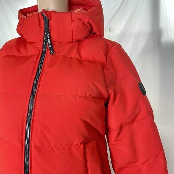 NEW THE RECYCLED PLANET Women's Jacket Lungo Long Size XS Red - Picture 4 of 8